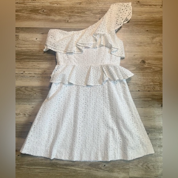 LILLY PULITZER Josie One Shoulder Eyelet Dress - Picture 6 of 9